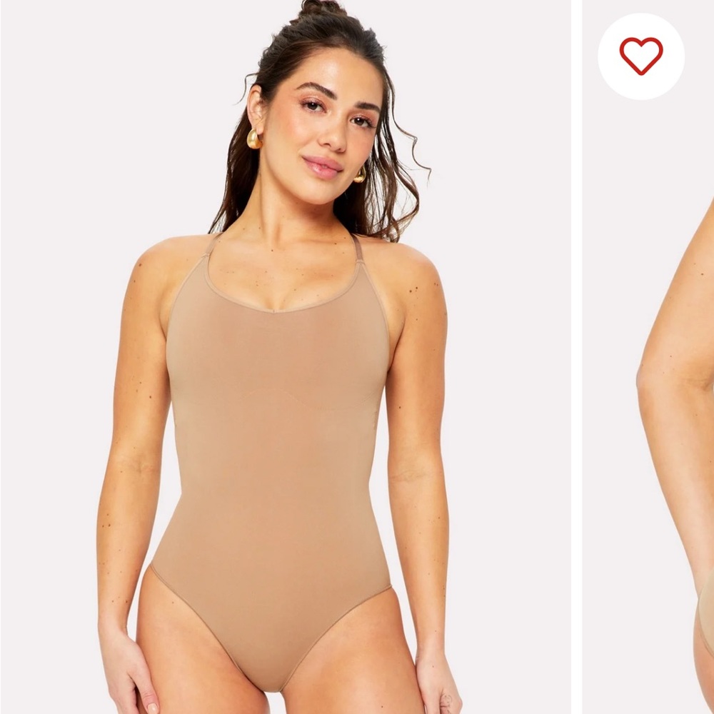 Shape-wear bodysuit nearly nude